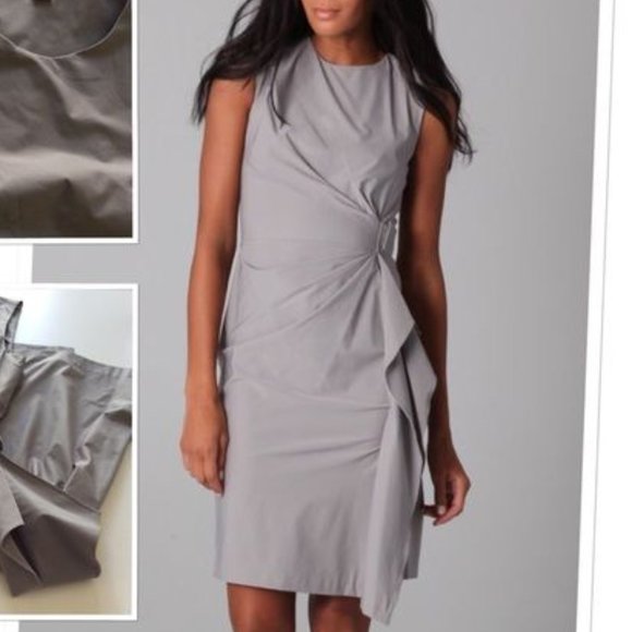Diane Von Furstenberg Dresses & Skirts - Diane von Furstenberg Women's Alba Two Gray Sheath Dress Size 6 Sleeveless